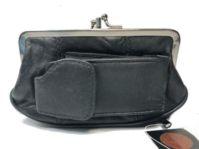 Women Leather Large Coin Wallet Purse Cell Phone Pouch Holder