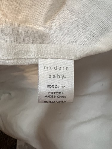 Baby Milestone Blanket Cotton Muslin Swaddle Blanket Monthly Photo 1st Year - Afbeelding 4 van 5