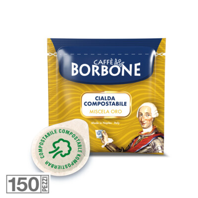 150 Kaffeepads Caffe' Borbone Blend Gold Ese 44 MM Papier Portionen Filter Gusto