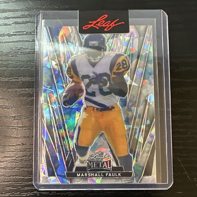 2024 Leaf Metal Pre-Production Proof 1/1 Sky Ice - Marshall Faulk