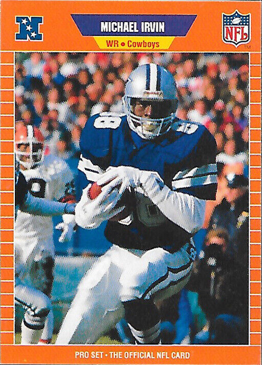 1989 Pro Set #89 Michael Irvin RC - Dallas Cowboys (NM)