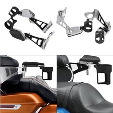 For Harley Touring Tri Glides 2014-2025 Rear Passenger Armrests W/ Drink Holder