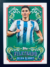 2022-23 Topps Fileteado Argentina insert # FT-3 Julian Alvarez rookie card. rookie card picture