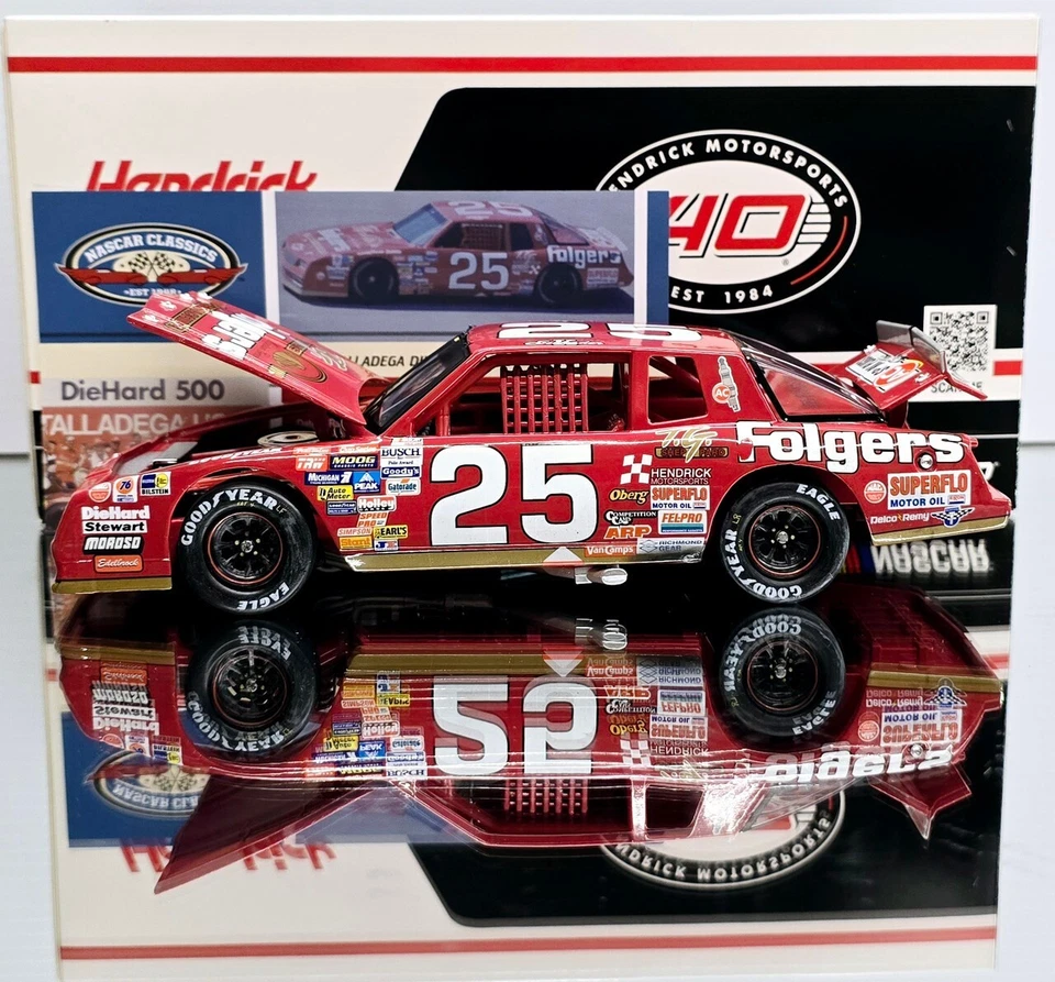 KEN SCHRADER 1988 TALLADEGA FIRST WIN FOLGERS 1/24 ARC DIECAST - Image 2 of 4