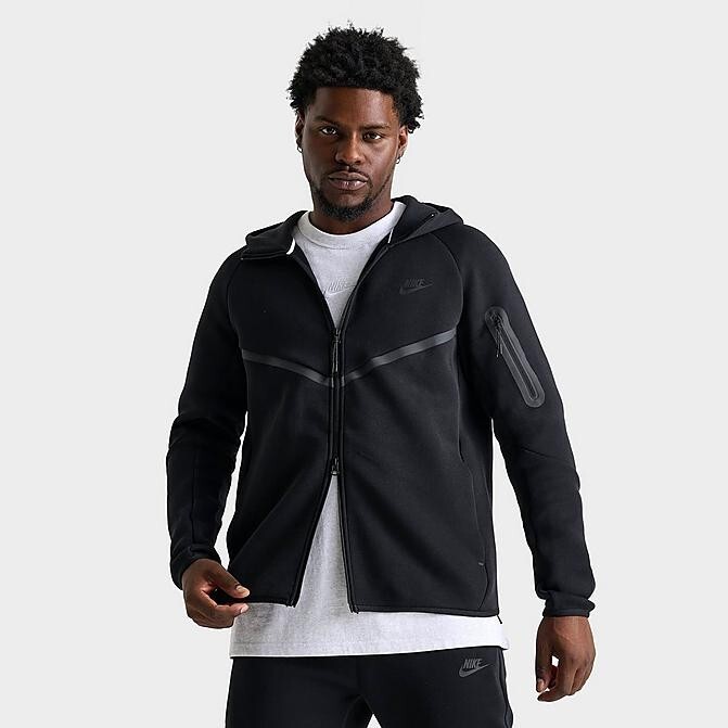 Nike Sportswear Tech Fleece Zip Hoodie Sz L Game Royal Black