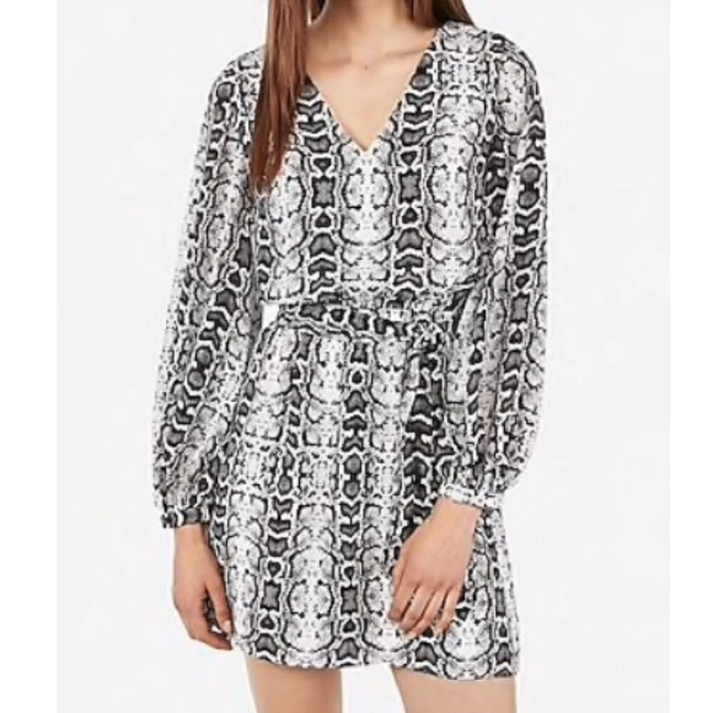 Express snake print dress clearance