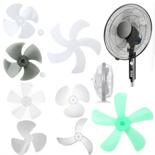 Household Plastic Fan Blades Replacement, 12 inch 14 inch 16 inch with Fan Nut