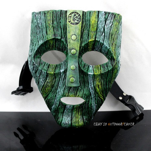 Amazing The Mask Jim Carrey "THE MASK" Loki Mask Adjustable Size Masquerade Mask - Picture 11 of 12
