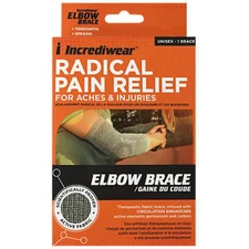 Incrediwear Elbow Brace Support - Sml/Med or Large - Elbow Sleeve Grey NEW NIB 