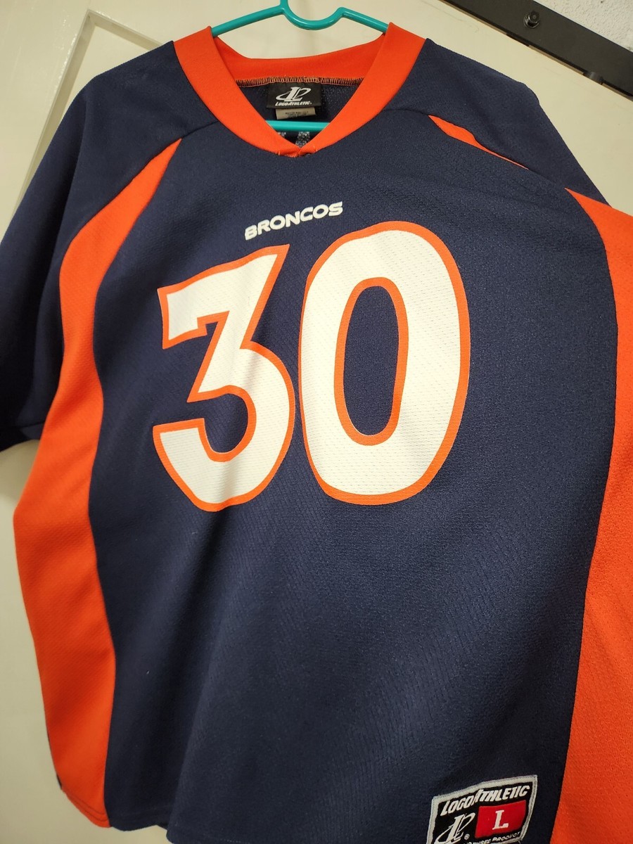 Jersey L #30 Terrell Davis Logo Athletic LA Vintage NFL Denver