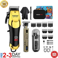 Professional Hair Clippers for Men, Cordless Barber Clippers and Trimmer Set