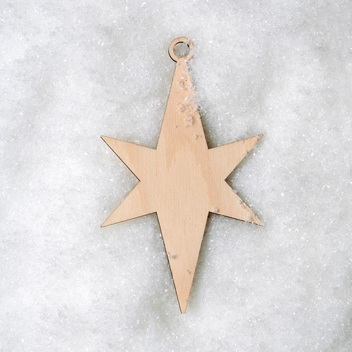 CHRISTMAS STARS Wooden Decoration Tag Craft Project Embellishment x 10 Shapes  - Picture 4 of 4