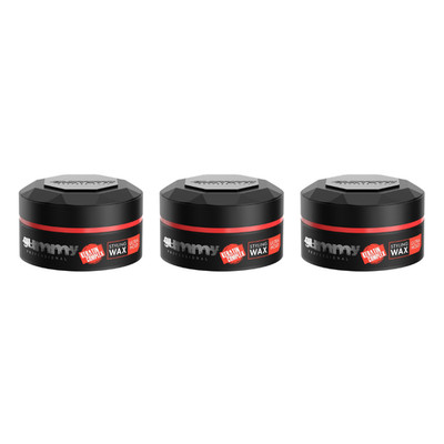 3X Fonex Gummy Professional Styling Hairwax Ultra Hold 150ml Haarwachs Glanz Rot