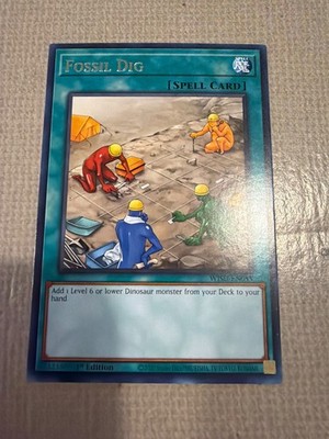 Yu-Gi-Oh! fossil dig mint rare 1st ed WISI-EN055