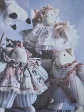 1980s Fat Cat Soft Toy Doll Clothes Sewing Pattern McCalls 4487