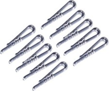 100pcs U Shape Clear Durable Plastic Alligator Clips Shirts Folding Ties Sock...