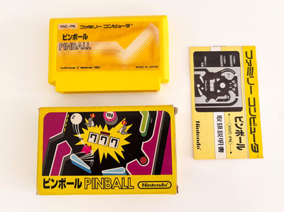 Nintendo famicom Original game PINBALL Flipper complete, cib 1985