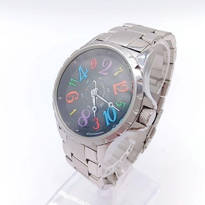 Cogu Italy Skeleton Watch Automatic Winding Jumping Hour Used