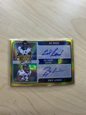 2021 Panini Classics - Classic Combos Gold Ray Lewis, Ed Reed Dual Auto 4/4