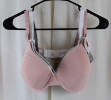 Fruit of The Loom Womens 3 PACK Smooth Bra Ultra-Soft Pink/White/Gray Size 38D