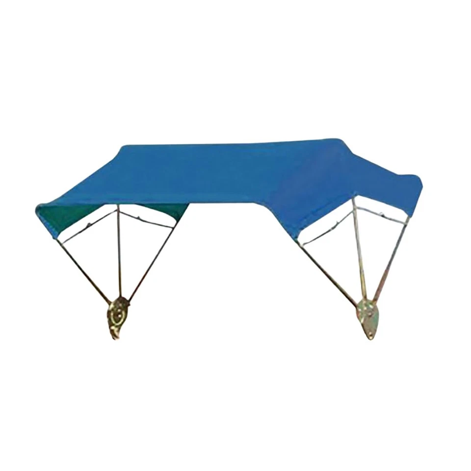 3-Bow Tractor Canopy with Frame Fender Mount 48" - Blue - Image 2 of 4