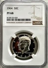 1964 PROOF SILVER KENNEDY HALF, NGC PR68, SHARP, NO SPOTS OR UGLY TONING