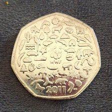 Great Britain 2011 50p WWF Design Elizabeth II Coin - Available on eBay