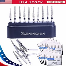 Dental Diamond Burs TR-13S Cone Round head 300,000RPM For High Speed Handpiece