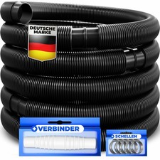 RETOURE Poolschlauch 8m Ø 32 mm Schwimmbadschlauch Saugschlauch Solarschlauch