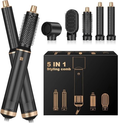Airbrush 5 in 1 Multi Haarstyler mit Locken glätten wellig glatt Luftstyler