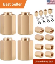 Brass 10mm Hex Hub Extenders - Stability Boost for Redcat Ascent-18 Crawler Cars