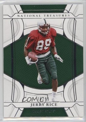 2022 Panini National Treasures Collegiate 76/99 Jerry Rice #20 HOF 1kc2