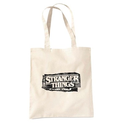 Stranger Things Punk Logo Lebensmittelgeschäft Reise wiederverwendbare Tragetasche, Natur