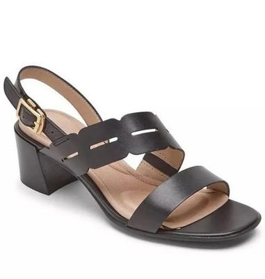 Rockport TM Alaina Perf Chain Sandalen Damenschuhe Schwarz Größe UK 3 EU 35,5 NEU