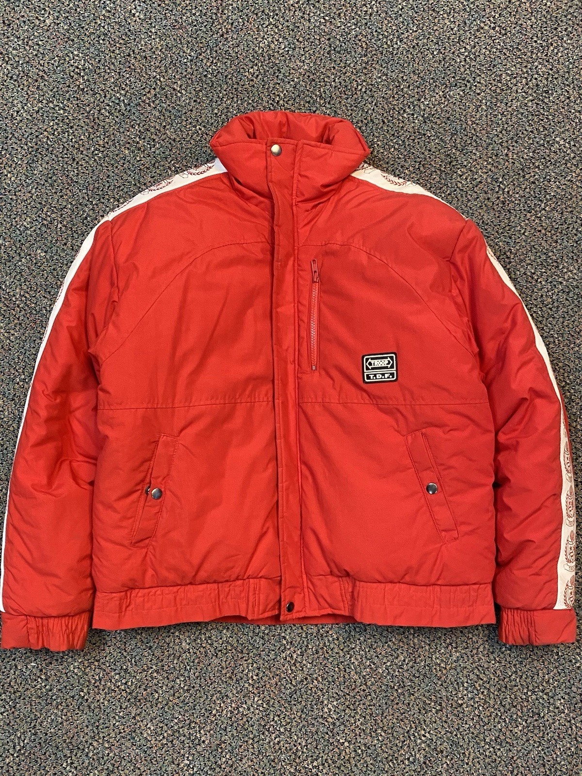 Vintage Down Puffer Troop Down Force Jacket Size … - image 1