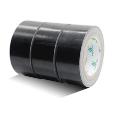 3 Rolls Reinforced Duct Tape Black 48Mm X 32M Waterproofs Sticky Binding Gaffer  0.25 per metre