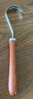 Nilsjohan Fatty Rostfritt Stal Butter Chocolate Curler Wood Handle Sweden