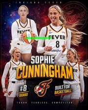 Sophie Cunningham WNBA Indiana Fever 8x10 foto super estrella