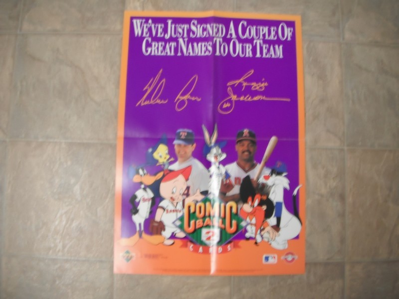 1991 Baseball  Advertising Poster Nolan Ryan & Reggie Jackson New York Yankees