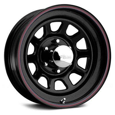 Pacer 342B DAYTONA Wheels 15x10 (-38, 5x114.3, 83.82) Black Rims Set of 4