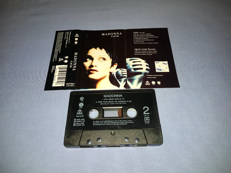 MADONNA RAIN CASSETTE TAPE SINGLE - Image 2 of 2