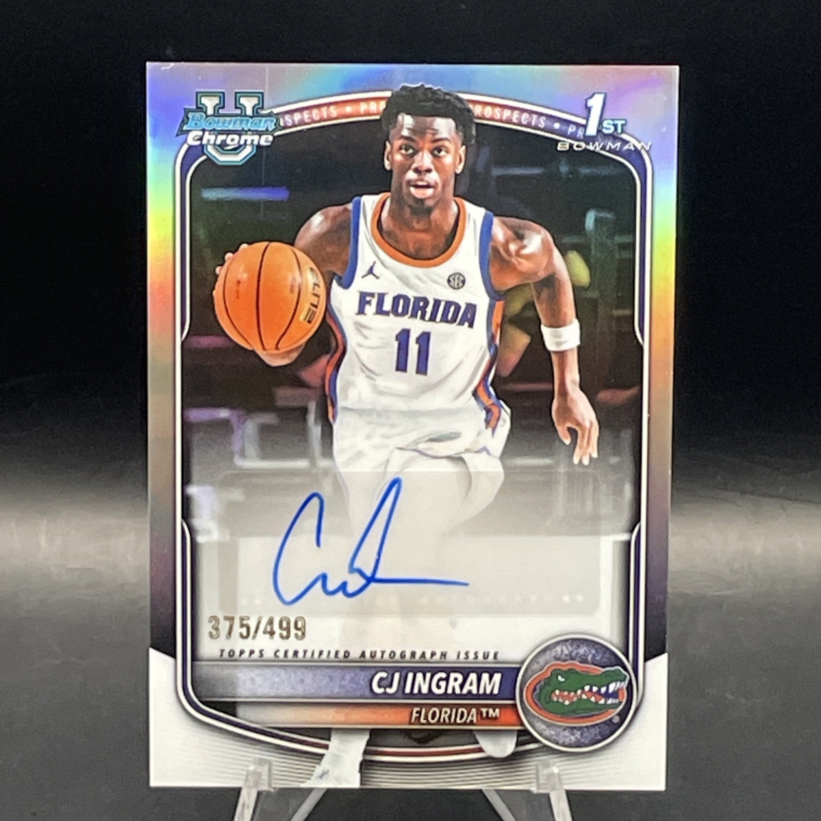 2025-26 Bowman Chrome Prospect Autographs Refractor #CPA-CI CJ Ingram /499