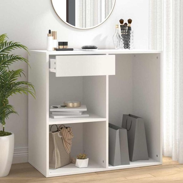 Kosmetikschrank Weiß 80X40X75 Cm Holzwerkstoff-image