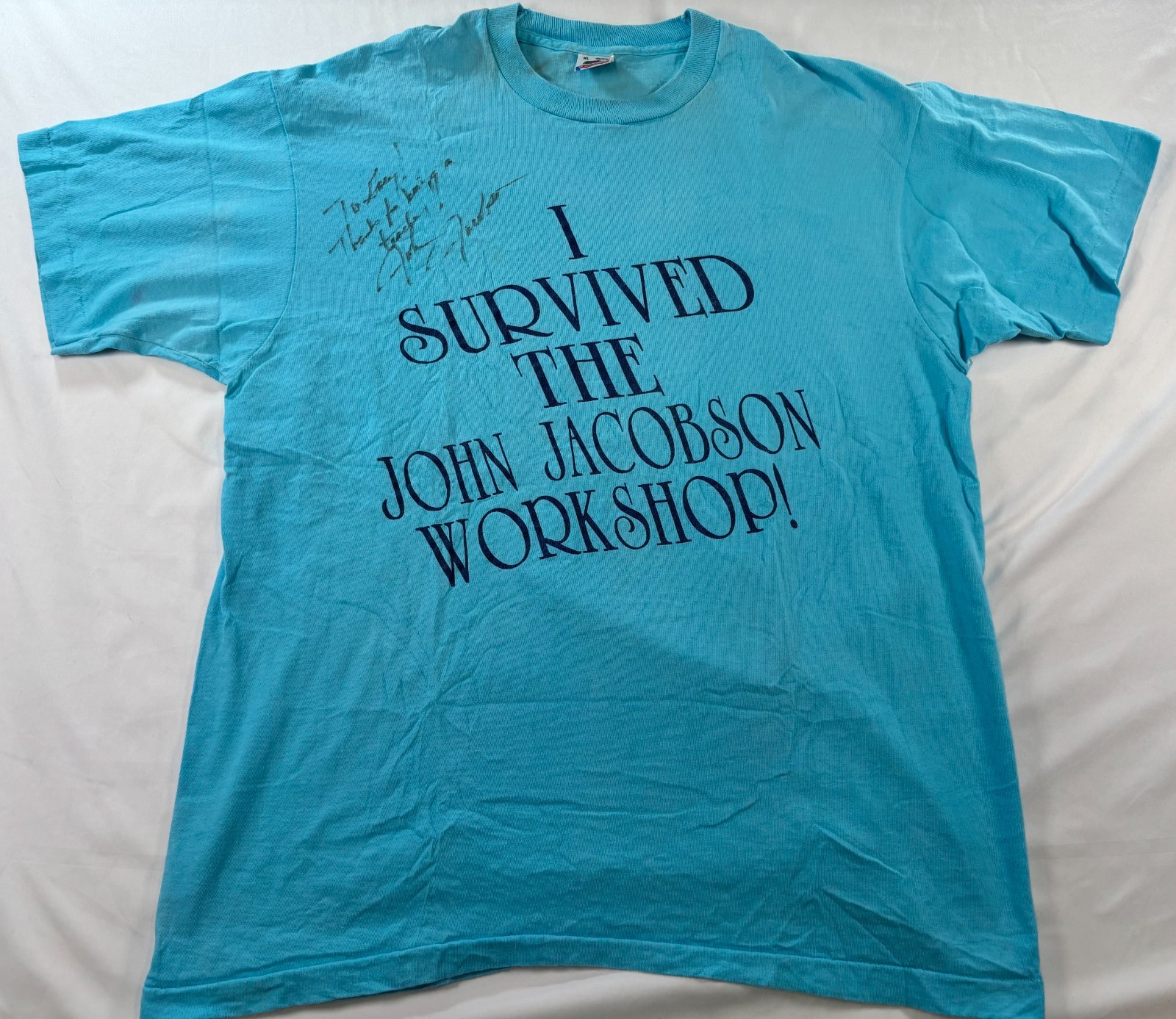 Vintage Single Stitch T Shirt Sz XL Fruit Of The Loom John Jacobson