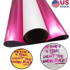 US Stock 23.6in x 32.8ft / 23.6in x 164ft DTF Hot Pink Metallic Film Roll