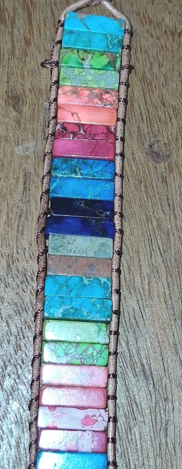 Handmade Bracelet Adjustable Different Color Gems… - image 6