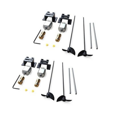 Doppelte 130 Motoren RC Boot Schiff Antrieb Motor Sitz 12CM Welle Propellers Set