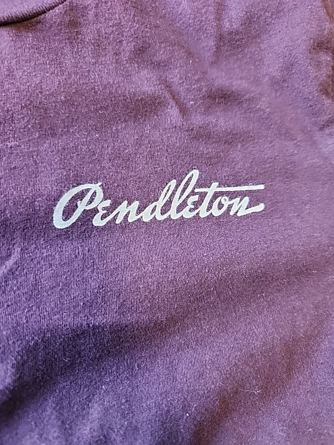 Pendleton Logo Buffalo Graphics Purple Cotton T-s… - image 4