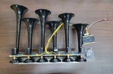 AJ HORN Music Air Horn Trumpet /Air Horn BABY SHARK Kit Set 12V 130dB BASURI 