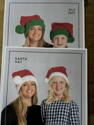 Christmas Hat Knitting Patterns, Elf & Santa/children/adults Chunky
